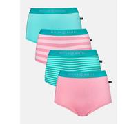 British Boxers Multipack 4 Pairs of Bamboo Hipster Boxer Briefs - Ice Cream Parlour - X-SMALL