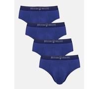 British Boxers Multipack! 4 Pairs of Men's Bamboo Briefs - Navy - X-SMALL