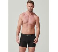 British Boxers Multipack 4 Pairs of Men's Bamboo Stretch Trunks - Coal Black - X-SMALL