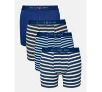 British Boxers Multipack 4 Pairs of Men's Bamboo Stretch Trunks - Maritime - 3X-LARGE