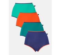 British Boxers Multipack! 4 Pairs of Women's Bamboo Full Briefs - Warm Spice - 4X-LARGE