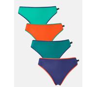 British Boxers Multipack! 4 Pairs of Women's Bamboo High Leg Knickers - Warm Spice - X-SMALL