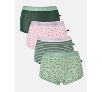 British Boxers Multipack! 4 Pairs of Women's Bamboo Hipster Boxer Briefs - Juniper - XX-LARGE