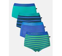 British Boxers Multipack 4 Pairs of Women's Bamboo Hipster Boxer Briefs - Perfect Day - 4X-LARGE