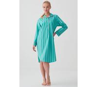 British Boxers "new York Turquoise Stripe" Crisp Cotton Nightshirt Turquoise M