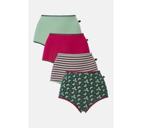 British Boxers Pack Of Four "forest Berry" Bamboo Full Briefs Multi 4XL