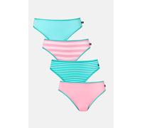 British Boxers Pack Of Four "ice Cream Parlour" Bamboo High Leg Knickers In Light Pink Light Pink