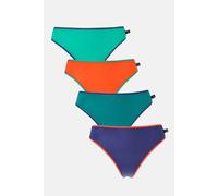 British Boxers Pack Of Four "warm Spice" Bamboo High Leg Knickers Multi XL