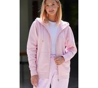 British Boxers "pink Cloud" Cotton Zip-Up Hoodie In Light Pink Light Pink