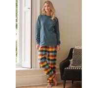 British Boxers Women's Brushed Cotton Pyjama Trousers - Edinburgh Check - SMALL