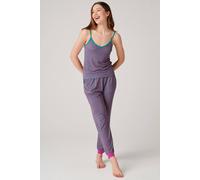 British Boxers "spectra Leopard" Bamboo Camisole Pyjama Set In Teal Teal