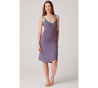 British Boxers "spectra Leopard" Bamboo Strappy Nightdress In Teal Teal