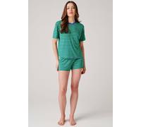 British Boxers "sunny St Ives" Bamboo Short Pyjama Set In Bright Green Bright Green