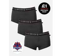 British Boxers Three-pack Hipster Boxer Briefs - Kohl Black - X-LARGE