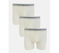 British Boxers Three-pack Men's Cotton Stretch Trunks - Cricket White - X-LARGE