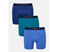 British Boxers Three-pack Men's Cotton Stretch Trunks - Summertime Blues - 3X-LARGE