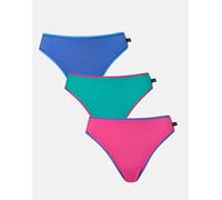 British Boxers Three-pack Women's Cotton High Leg Knickers - Amusements - SMALL