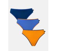 British Boxers Three-pack Women's Cotton High Leg Knickers - Citron Blue - 3X-LARGE