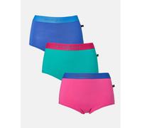 British Boxers Three-pack Women's Cotton Hipster Boxer Briefs - Amusements - LARGE