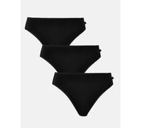 British Boxers Three-pack Women's High Leg Knickers - Black - X-SMALL