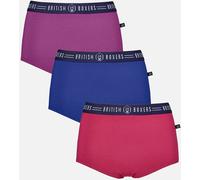 British Boxers Womens 3-Pack Hipster Briefs - - Size: S
