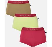 British Boxers Womens 3-Pack Hipster Briefs - - Size: XL