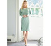 British Boxers Women's Bamboo Nightdress - Juniper Polka - SMALL