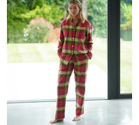 British Boxers Women's Brushed Cotton Flannel Pyjama Set - Eskdale Check - PETITE