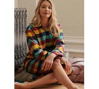 British Boxers Women's Brushed Cotton Nightshirt - Edinburgh Check - PETITE