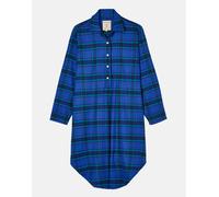 British Boxers Women's Brushed Cotton Nightshirt - Midnight Tartan - MEDIUM