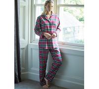 British Boxers Women's Brushed Cotton Pyjama Set - Gaia Tartan - PETITE