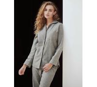 British Boxers Women's Brushed Cotton Pyjama Set - Whitby Jet Herringbone - SMALL