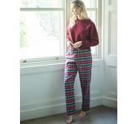 British Boxers Women's Brushed Cotton Pyjama Trousers - Gaia Tartan - PETITE