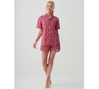 British Boxers Women's Crisp Cotton Short Pyjama Set - Byzantine Paisley - X-LARGE