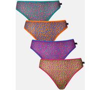 British Boxers Womens Four-pack Bamboo High Leg Knickers - - Size: XXL