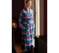 British Boxers Women's 'Montrose' Check Brushed Cotton Dressing Gown | Size: Medium British Boxers Multicolor M