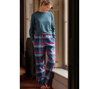British Boxers Women's 'Montrose' Check Brushed Cotton Pyjama Trousers | Size: XS British Boxers Multicolor XS