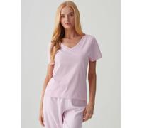British Boxers Women's Organic Cotton V-Neck T-Shirt - Pretty in Pink - X-LARGE