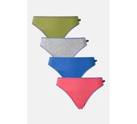 British Boxers Women's Pack of Four "Fresh Pastels" Bamboo High Leg Knickers | Size: 3XL British Boxers Multicolor 3XL