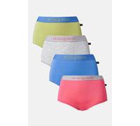 British Boxers Women's Pack of Four "Fresh Pastels" Bamboo Hipster Boxer Briefs | Size: 8 British Boxers Multicolor 8