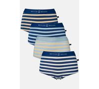 British Boxers Women's Pack of Four "On the Pier" Hipster Boxer Briefs | Size: Small British Boxers Multicolor S