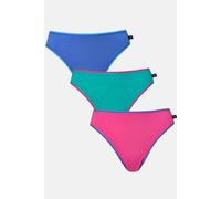 British Boxers Women's Pack of Three "Amusements" Cotton High Leg Knickers | Size: XS British Boxers Multicolor XS