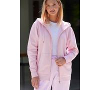 British Boxers Women's "Pink Cloud" Cotton Zip-up Hoodie in Light Pink | Size: Large British Boxers Light Pink L