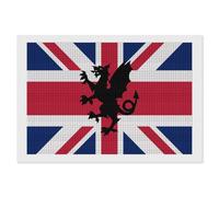 British Britain Dragon United Kingdom 5D Diamond Art Painting Kits for Adults Square Diamonds Drill