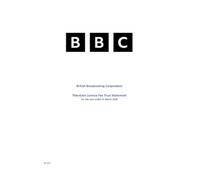British Broadcasting Corporation Television Licence Fee Trust Statement for the year ending 31 March 2026 (House of Commons Paper) HC 523