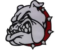 British Bull Dog Face Logo Patch Iron On Sew On Embroidered Patch Badge Applique for Clothes Shirts Jeans etc