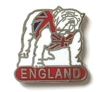 British Bulldog in a Union Jack Badge Enamel Lapel Pin T712