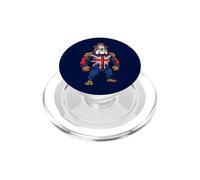 British Bulldog Union Jack Crown King PopSockets PopGrip for MagSafe