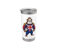British Bulldog Union Jack Crown King Stainless Steel Insulated Tumbler