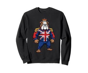 British Bulldog Union Jack Crown King Sweatshirt